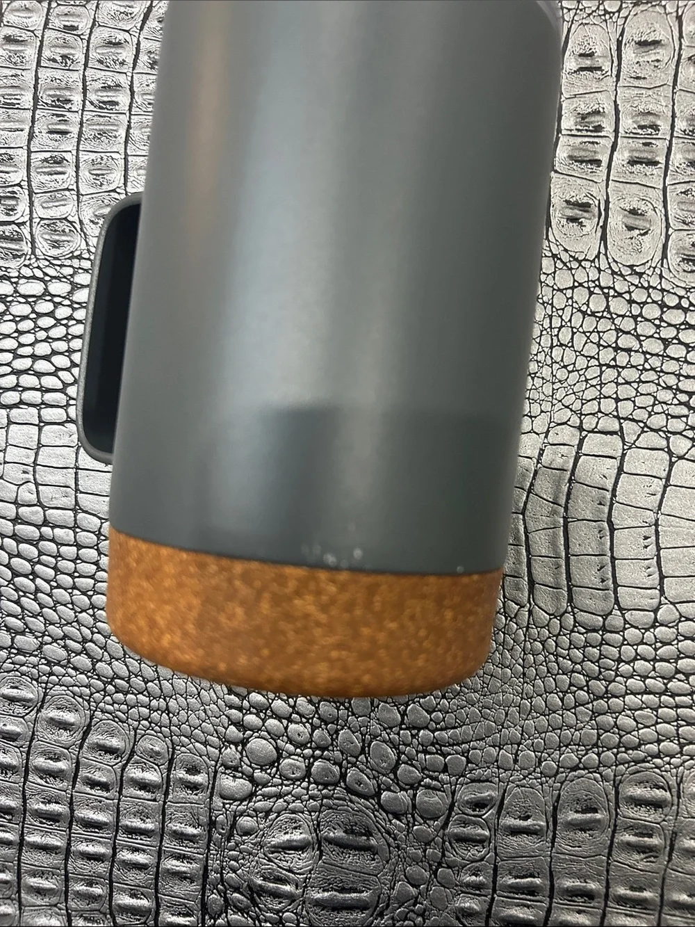 Gray Insulated Travel Mug with Cork Base - BRAND NEW